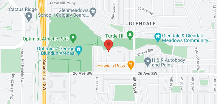 map of 44 GLENFIELD Road SW